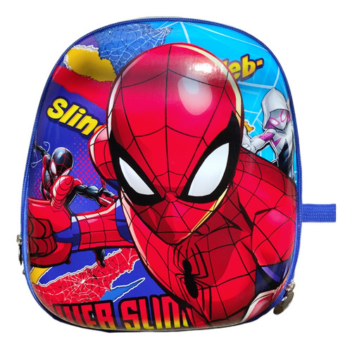 Mochila Spider Man 3d Dibujos Animados Kinder Preescolar