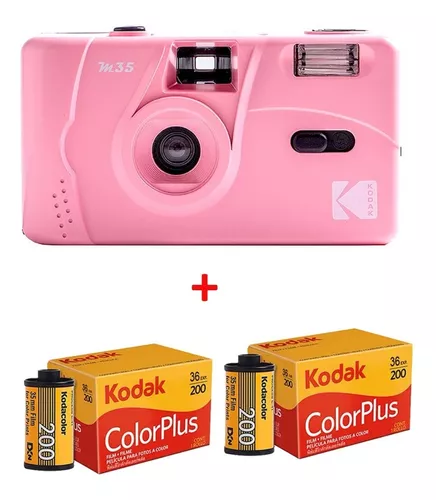 Película Rosa Kodak M35 Camera 135, Agregue 2 Rollos De Pelí