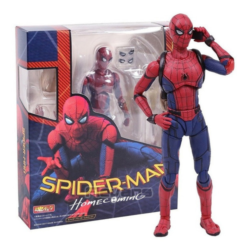 Figura De Acción Shf Spiderman Homecoming Spiderman De Pvc,