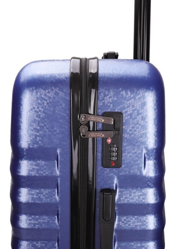 Valija Rígida Mediana 24 4 Ruedas Giro 360 Resistente Candado Manija Telescopica Textura Happy Buy