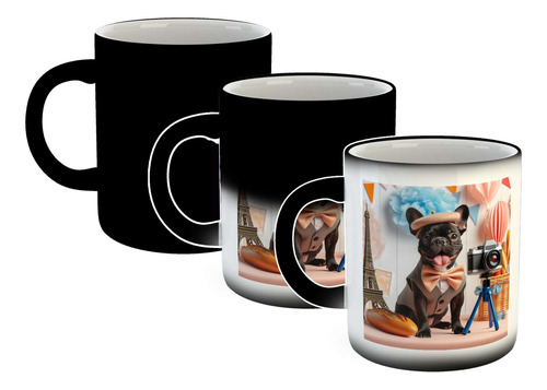 Taza Magica Bulldog Frances Fotografo Photo Camara