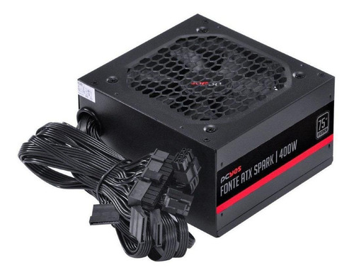 Fonte Atx 400w Spark 75+ Pfc Ativo Cabos Flat Pxsp400wpt