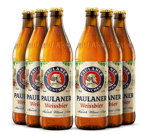 6x Cerveja Alemã Paulaner Weissbier 500ml