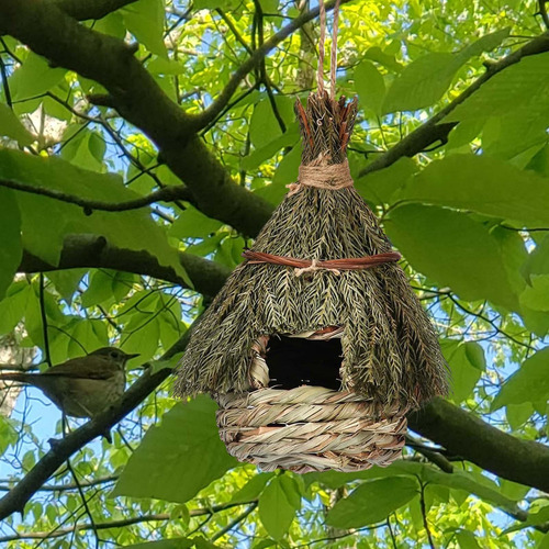 2x Birdhouse Roosting Hut Colgando Birds Cage Nido Para
