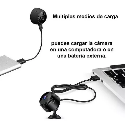 Camara Seguridad Mini Espia Con Detector De Moviento Wifi! Color Negro A9