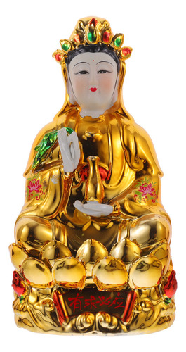 Figura Decorativa De Cerámica Del Buda Quan Yin Para Decorac