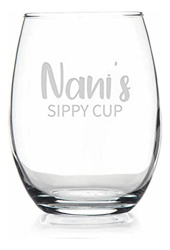Nani's Sippy Cup Copa De Vino Sin Tallo  Regalo Del Día De 