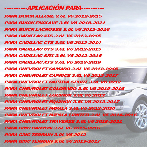 Y1z 6pz Inyector De Gasolina Para Buick Lacrosse 3.6l V6