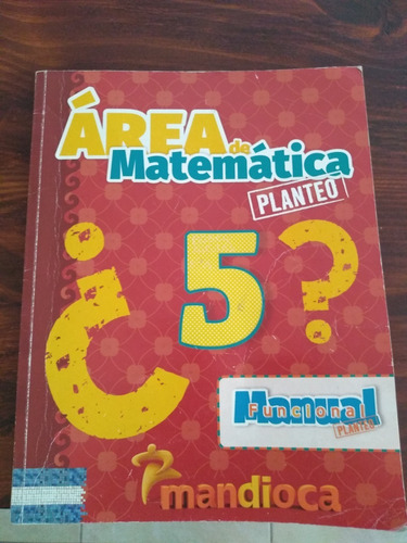 Libro Area De Matemáticas 5 
