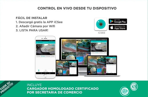 Imagen 6 de 8 de Cámara Ip Gadnic P2p00039 Exterior Domo Motorizado P2p Wifi