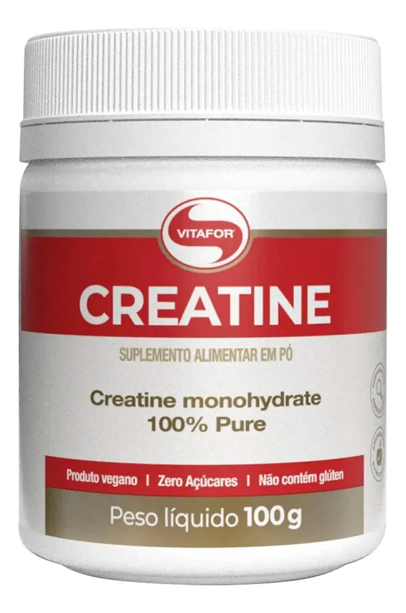 Creatina Monohidratada Creatine Sem Sabor 100g Vitafor