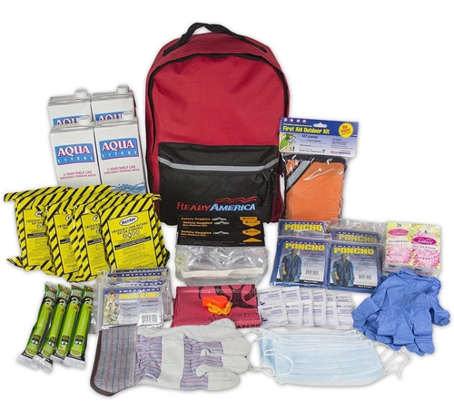 Kit De Emergencia Esencial Para 4 Perso. Mochila Para 3 Días