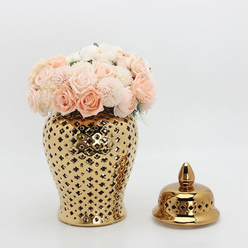 - Ginger Jar Lantern Lattice Para Almacenamiento Decoración