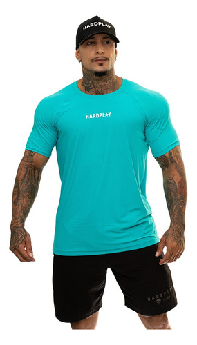 Camiseta Performance Hardplay Star Verde Piscina Dry Fit