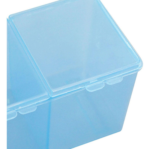 Caja Para Hisopos De Maquillaje, Soporte Para Bolas De Azul