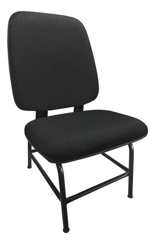 Cadeira Para Obeso Reforçada Até 170 Kg J Serrano Preto Material Do Estofamento Tecido Jserrano