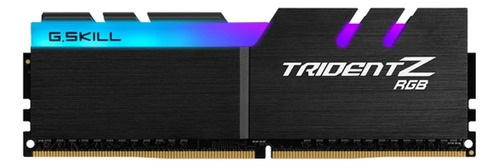 Memória RAM Trident Z RGB color preto  32GB 2 G.Skill F4-3200C16D-32GTZR