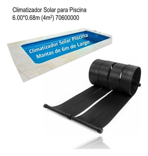 Manguera Climatizador Solar Para Piscinas Manta De 6m Xlt Color Negro