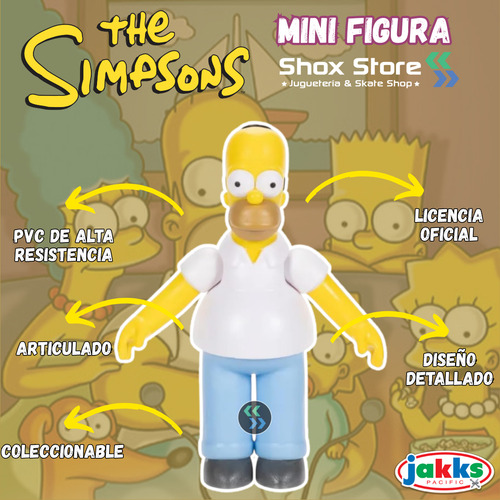 Muñeco Los Simpsons Original Articulado Coleccionables Jakks