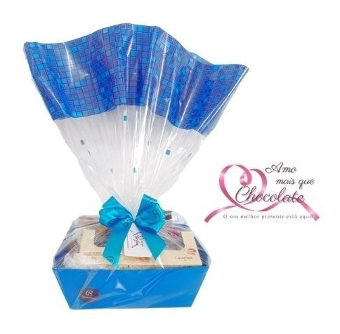 Cesta De Chocolate Cacau Show Kit 12 Chocolates Variados