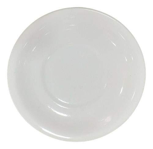 Plato Para Taza Te Porcelana Blanca 15 Cm X 1 Unidad 