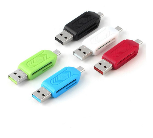Imagen 6 de 7 de Otg Lector De Memoria Micro Sd P/ Pc Y Celular Polotecno