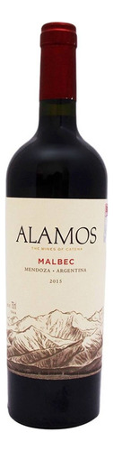 Vino Tinto Argentino Alamos Malbec 750ml