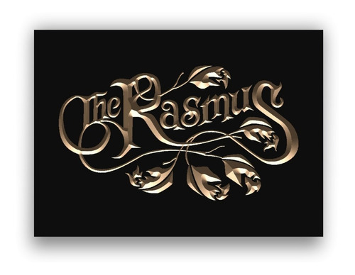 Quadro Entalhado Em Madeira - The Rasmus - Rock & Roll