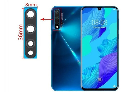 Lente Cámara Trasera Para Huawei Nova 5i