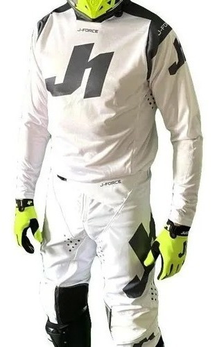 Conjunto Motocross Just1 Enduro Atv Factory White Teo Motos