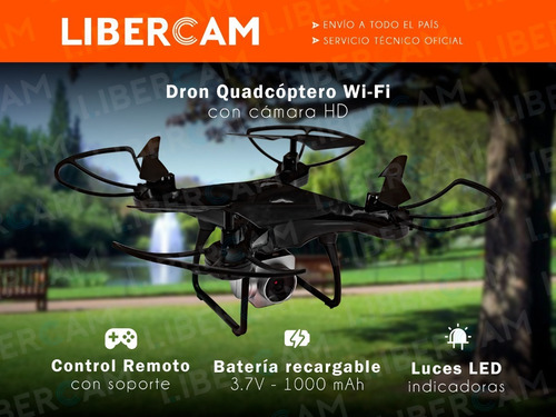 Drone Con Camara Transmite En Vivo Celular Fpv Wifi Luz Led