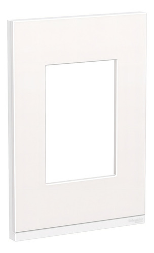 Placa De 3 Modulos De Piedra Fenix Color Blanca Schneider