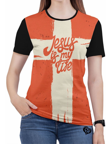 Camiseta Jesus Bíblia Gospel Evangélica Feminina Roupas Est5