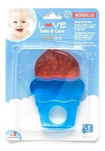 Mordillo De Agua Para Heladera Denticion De Bebe Love Byp