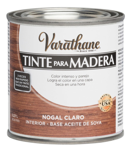 Varathane Tinte Para Madera Nogal Claro 0,237 L