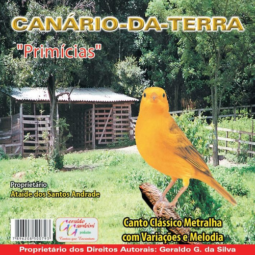 Cd Canto Pássaros Canário Da Terra - Canto Clássico Metralha