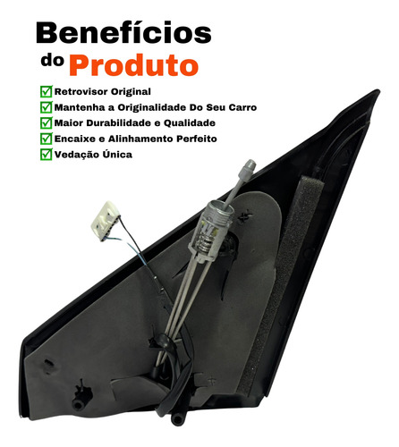 Retrovisor Original Fiat Argo 2023 Manual Com Pisca Ld