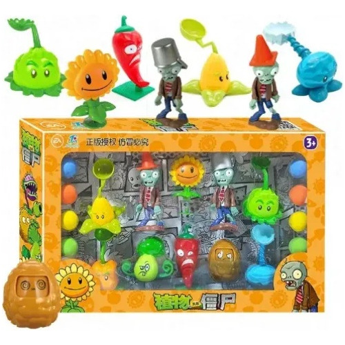 Kit De Bonecos De Plantas Vs Zombies Brinquedo