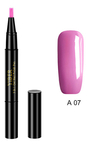 0j 3 Em 1 Gel Esmalte Escova Caneta Sem Base Acabamento Para