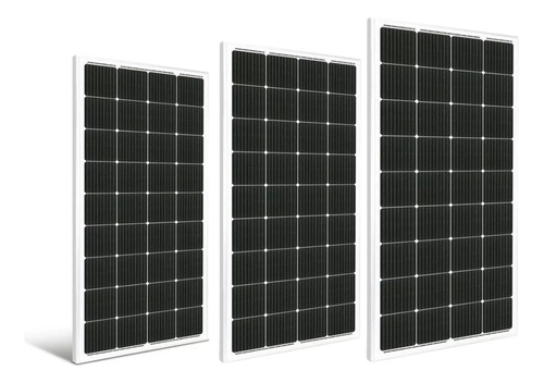 Kit Placa Solar 630w Fotovoltaico Resun Rs7e-210m - 3un 210w Cor Preto Voltagem De Circuito Aberto 23.95v Voltagem Máxima Do Sistema 20.05v