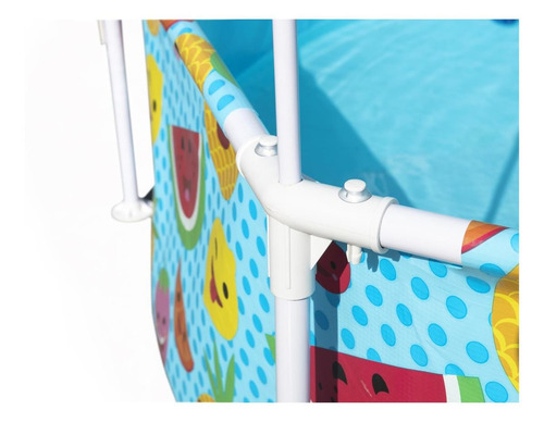 Piscina estructural redonda Bestway 56432 con capacidad de 1688 litros de 2.44m de diámetro multicolor