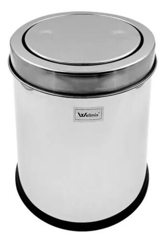 Lixeira Inox 8 Litros Basculante Multiuso Cozinha Casa