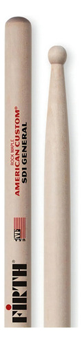 Baqueta Vic Firth American Custom Sd1 General Ponta Madeira Cor Marrom amarelado