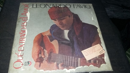 Leonardo Favio Que Extraño Es El Amor Lp Balada