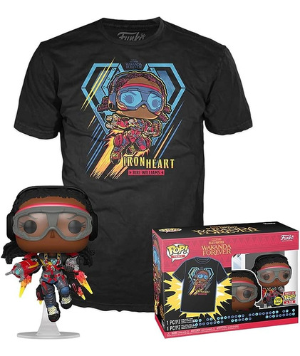 Funko Pop & Tee Ironheart Mk1 Glow Playera Xs