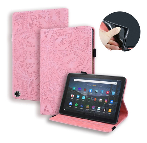 Funda Rosa Grabada Para Amazon Kindle Fire Max 11 2023 [u]