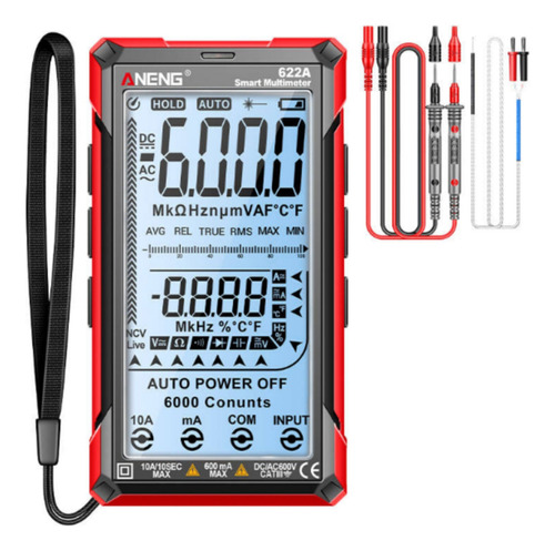 Multímetro Aneng 622a, Automático, Edición Estándar, Sin Bat