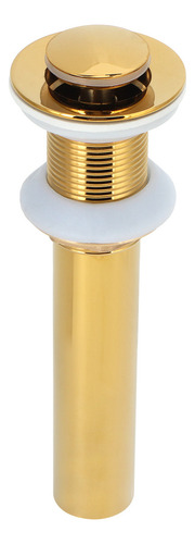 Tapón De Desagüe Dorado Para Lavabo Sin Rebosadero, Antiatas