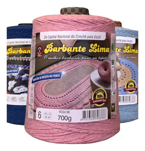 Kit 11 Barbantes Colorido 700g N6 / N8 