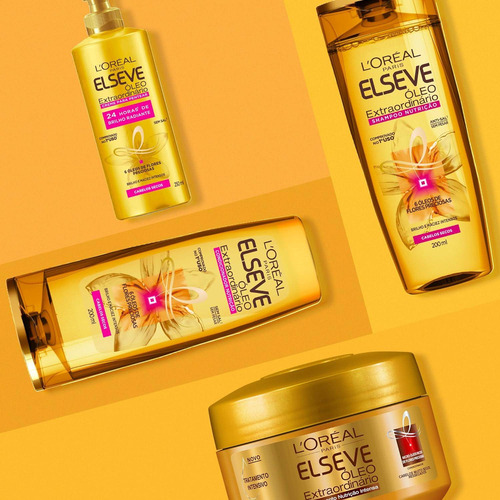 Kit C/ 6 Shampoo Oleo Extraordinario Elseve 400 Ml, L'oreal